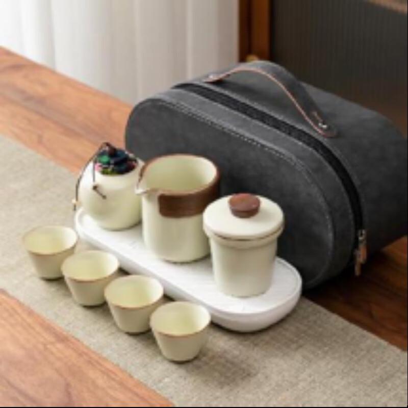 Handun Portable Ru Ware Travel Tea Set for Outdoor Camping