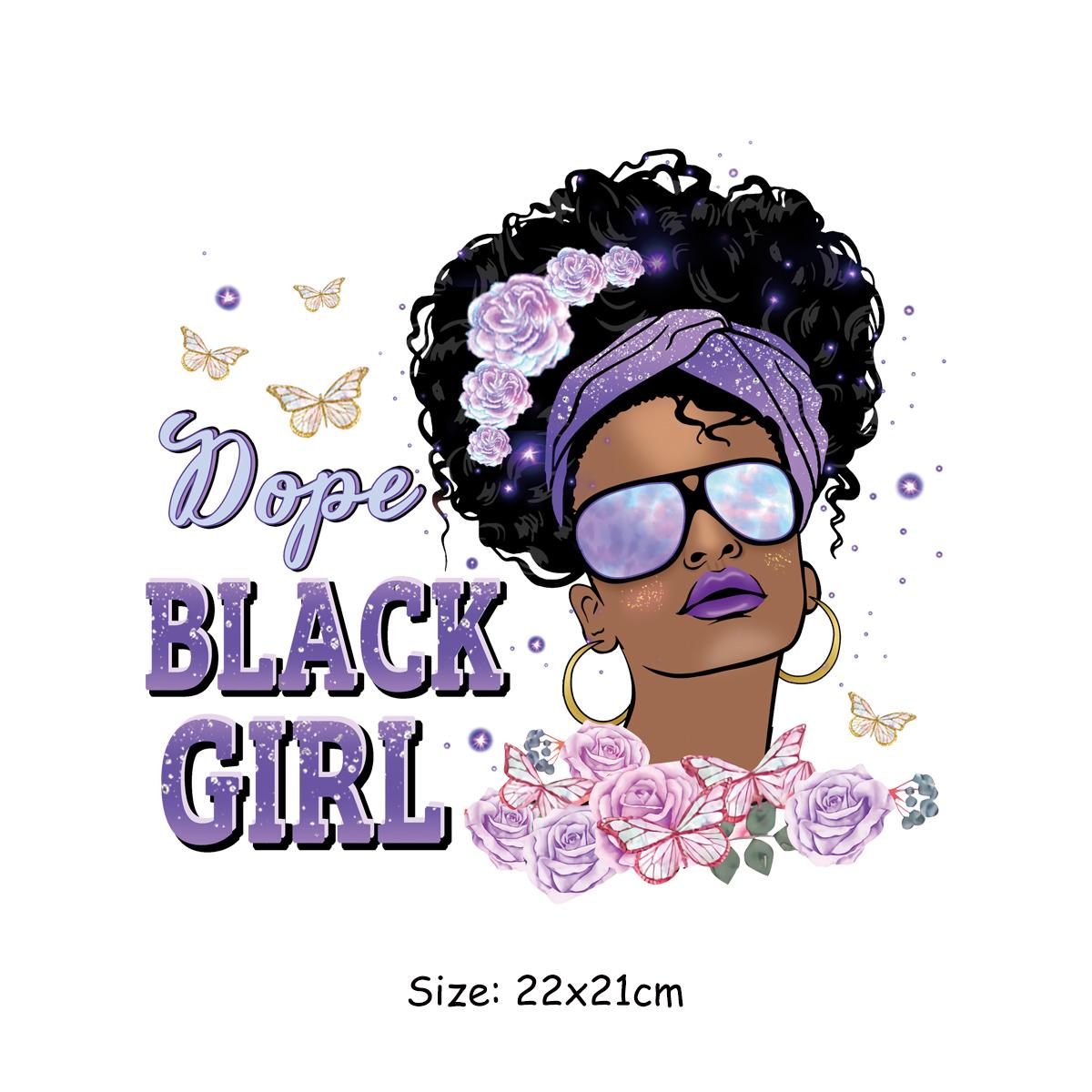 

Термо-нашивки для черных девушек, бабочка, женская термоклеевая передача, одежда «сделай сам», аппликация, художественные ремесла, гладильный утюг на заплатке