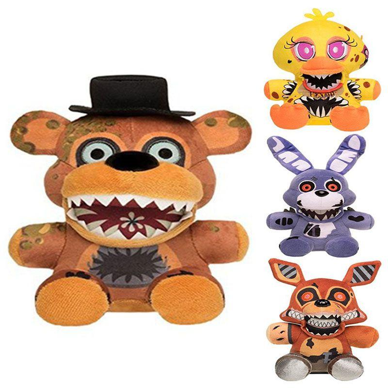 Fnaf Five Nights At Freddys Plush Toy Stuffed Animal Chica Bonny Foxy Gift Fans