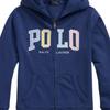 Polo Ralph Lauren Hoodie Logo Fleece com Capuz e Zíper Infantil Azul CWPOKNIY8021386-410
