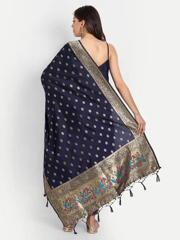 Women's Designer Party Wear Sleeveless Cotton Silk Salwar Kameez Kurta Pant Dupatta Set