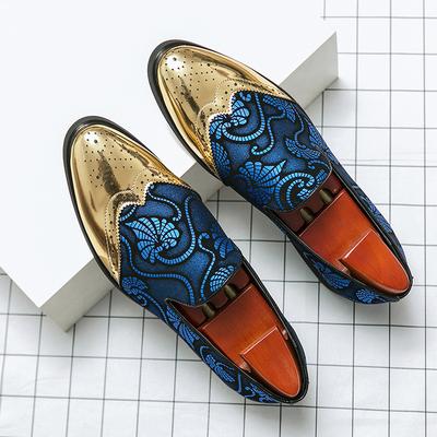 Foreign Trade Cheap Men's Business Leather Shoes One Pedal Lazy Casual Leather Shoes Nightclub Hairstylist Wedding Men's Trendy Shoes