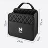 Seat Back Storage Large Capacity PU Car Interior Small Item Black N-BOX [In-Car Use] Pocket, Pouch, Space-Saving, Anti-Drop & Waterproof, Leather,