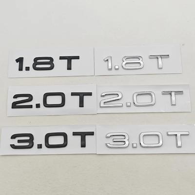 2026 3D ABS Auto Buchstaben Logo 1.8T 2.0T 3.0T Heckklappen Emblem Für AN1 A3 A4 A5 A6 A7 A8 Q2 Q3 Q5 Q7 Q8 Autoaufkleber Zubehör
