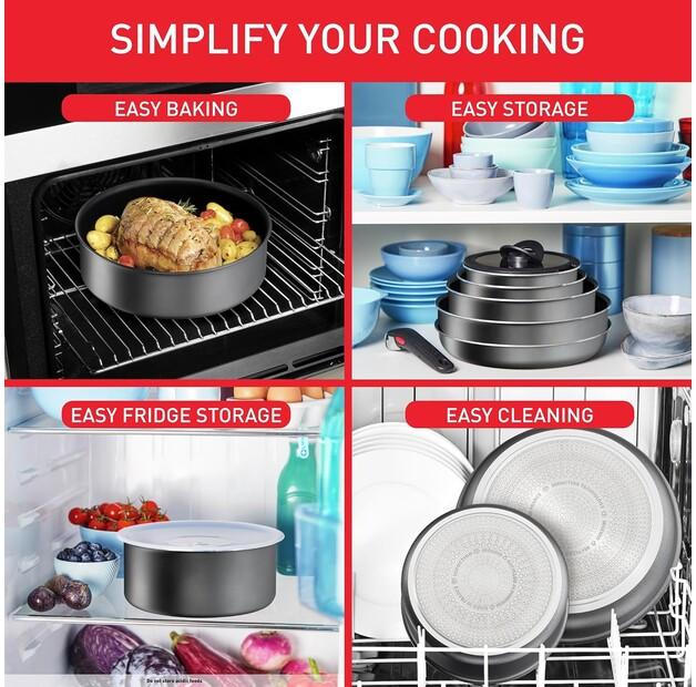 Tefal Ingenio Daily Chef On Cookware Set, 20 Pieces (L7619402)