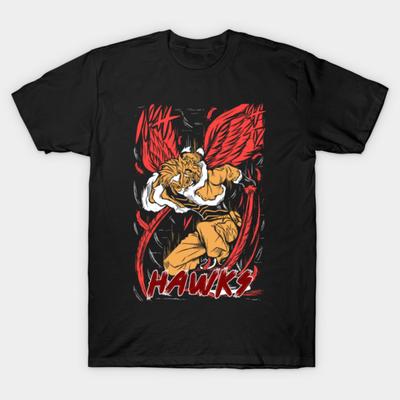 Asian Size Cotton Unisex Tshirt Print T-shirt My Hero Academia - Hawks T-shirt No-Cut Print Regular Fit