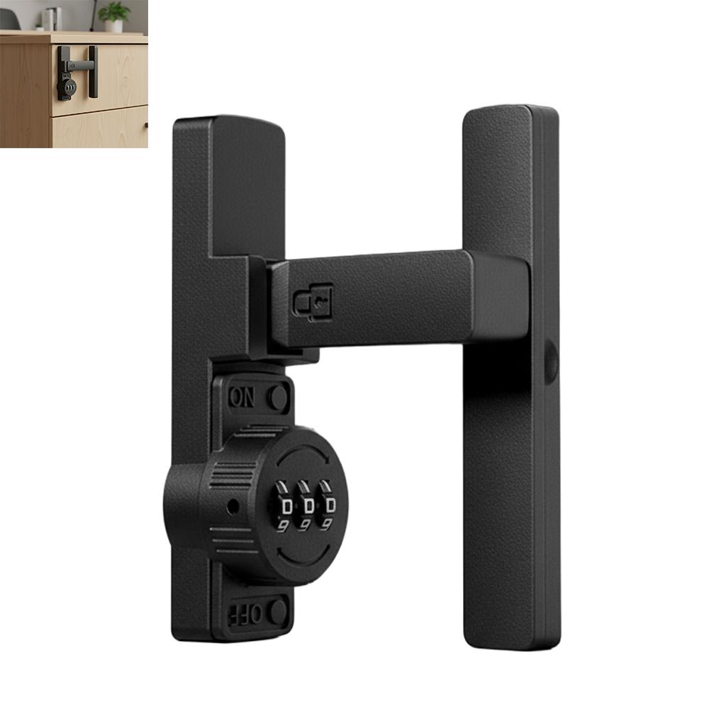 

Password Lock for Drawer Cabinet Refrigerator Wardrobe Shoe Cabinet File Cabinet No Drilling Required Durable ABS Material