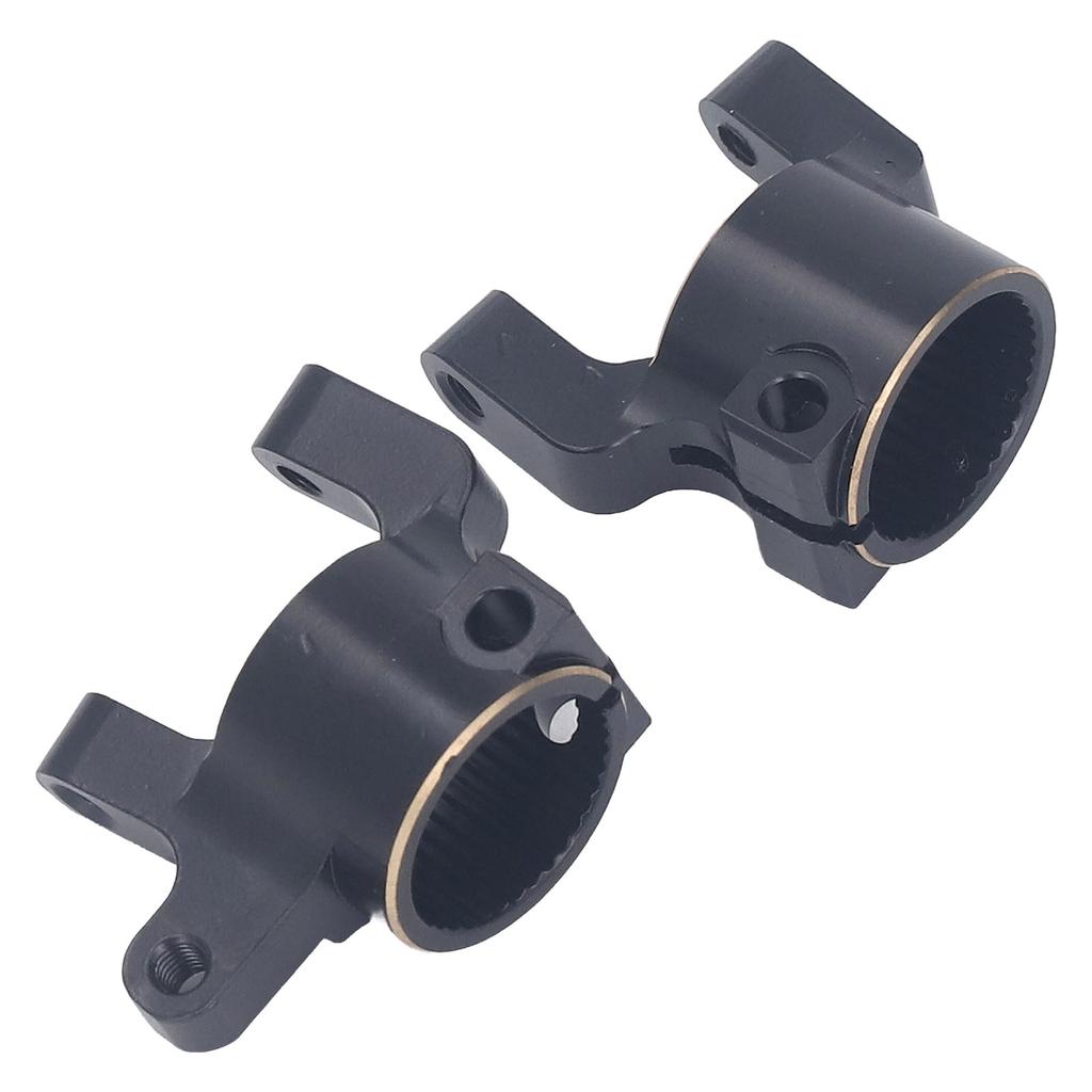 2PCS Front C Hub Carrier Brass Solid Construction Steering Knuckle Carriers for Axial SCX10 II AR44