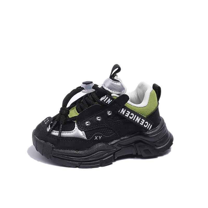 

Children s shoes, new autumn models, dad shoes, sports shoes and casual shoes for young boys and girls, trendy 22the Length Within the C чёрный