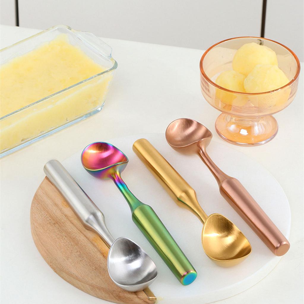 Stabiles Edelstahl-Eiswerkzeug Langlebige Eiskugelportionierer Perfekt zum mühelosen Portionieren von Eis und Früchten