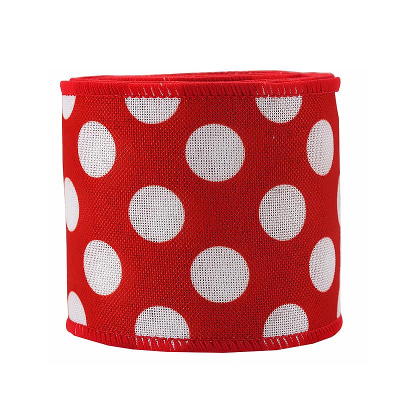 1PC Wrapping Ribbon Linen Material DIY Materials Easy To Style Gift Wrapping Exquisite Christmas Decorations Bow Making 6.3cmx4.5m