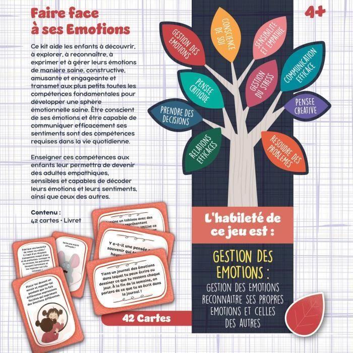 Jeu de cartes Gestion des émotions - Jeu Éducatif - LIFE SKILLS - Cartes illustrées