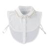 Jeweled Half Shirt False Collar Beaded Rhinestones Spread Lapel Pearls Art Collar Sweet Shawl False Decorative Shawl