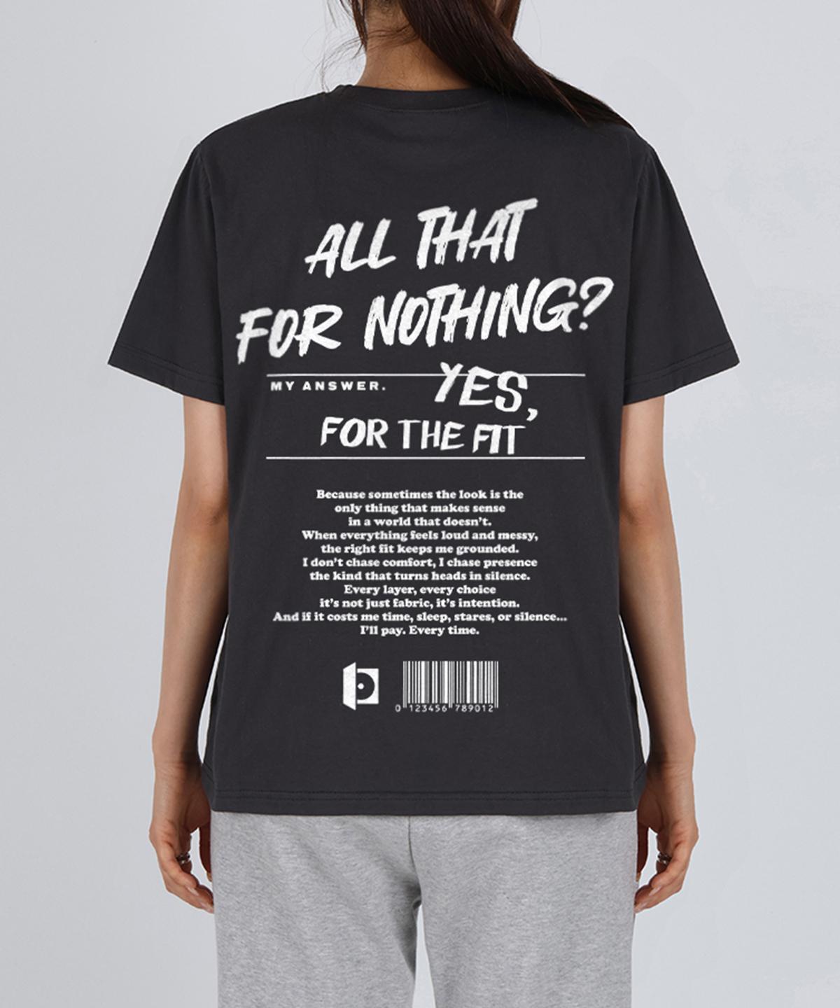 Poder Fit [Special Feature] Printed Crop Short Sleeve T-Shirt W Tag Barcode _Charcoal Charcoal/Free (Ft56)