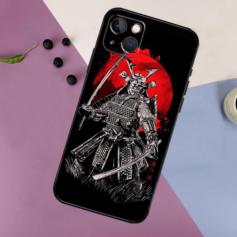 Japan Samurai Ninja Phone Case For iPhone 11 12 13 14 16 15 Pro Max Mini 7 8 Plus X XR XS Max Bumper Cases Cover