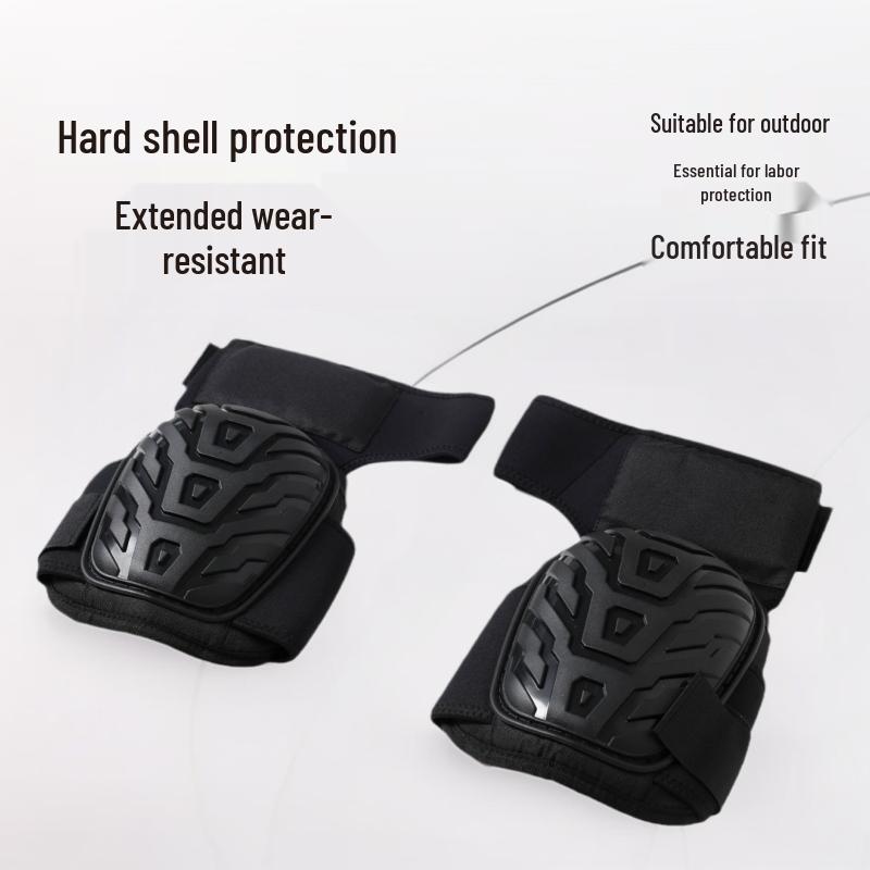 International-Style Hard Shell Knee Pads: Outdoor & Industrial Wear-Resistant Protection