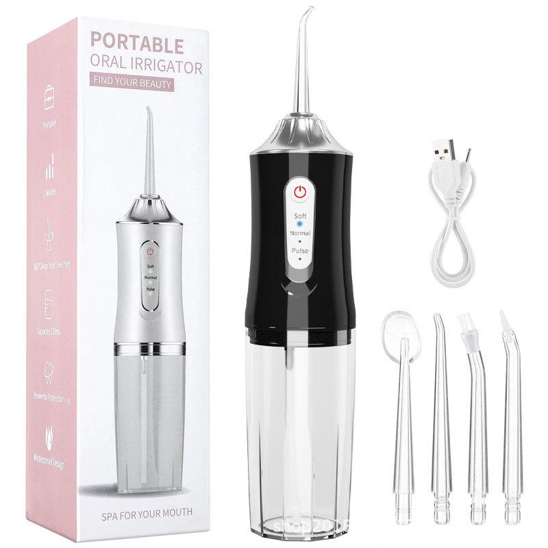 Přenosný elektrický ústní irigátor a ústní sprcha pro domácí použití, odstraňování zubního kamene a čištění zubů
