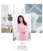 Lace High-Neck Fleece-Lined Women's Warm Underwear Set - Autumn Style (8825)