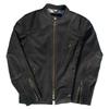 Chinese Size Genuine Leather Jacket Men Black Real Cowhide Fashion Short Stand Collar Slim Fit Zipper Motorcycle Coat Mens Jackets