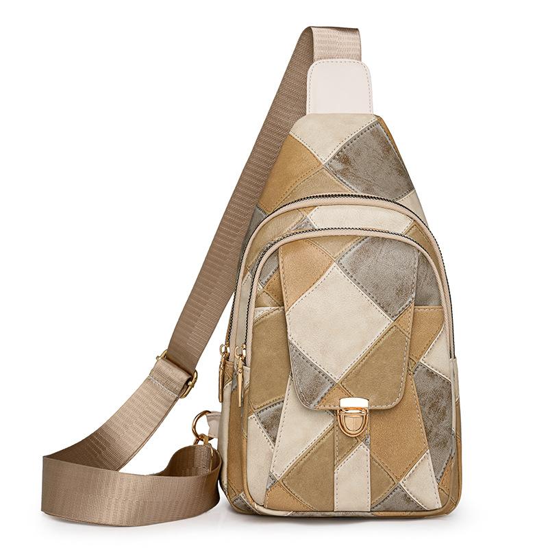 

Женские маленькие сумки-слинги, сумки через плечо, рюкзак из искусственной кожи, сумка-слинг, многокарманные сумки с регулируемым ремнем для гитары, поясная сумка на грудь для женщин хаки