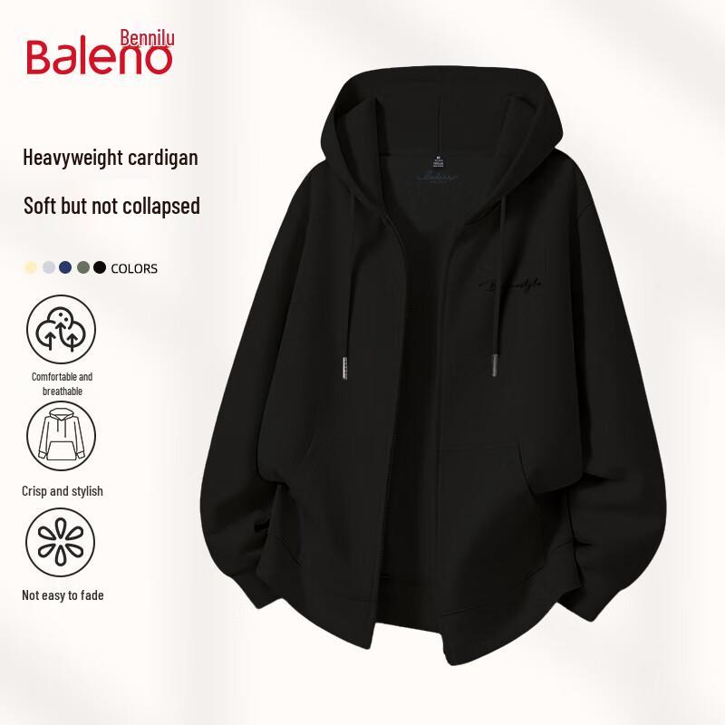 

Baleno Men s Letter Print Hooded Zip-Up Sweatshirt 3XL