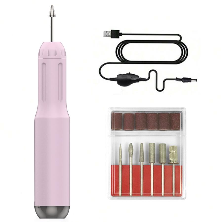 Electric 4-in-1 Nail Grinder & Manicure Tool: Integrated Nail & Dead Skin Remover with Polishing Function.