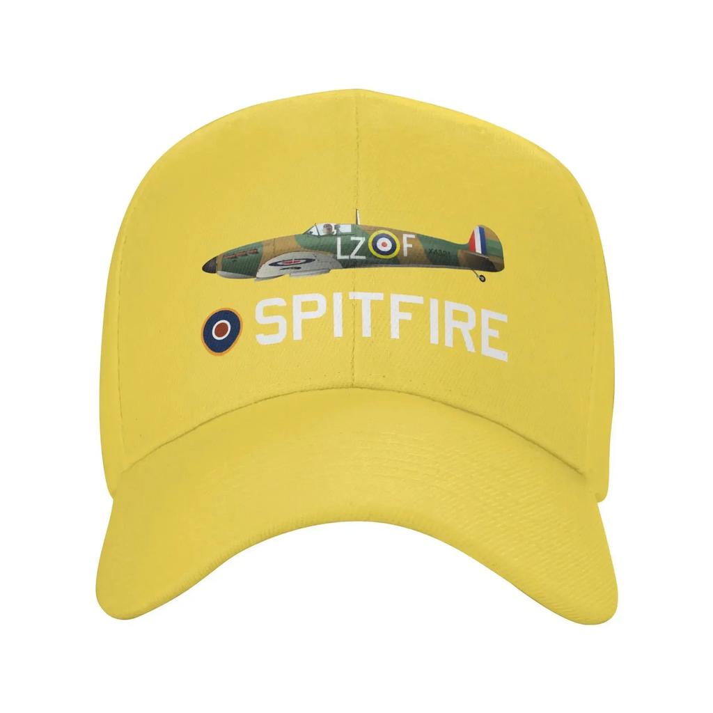 Custom Supermarine RAF Spitfire Baseball Cap Women Unisex Adjustable Adult WW War Fighter Aircraft Plane Airplane British Dad Hat
