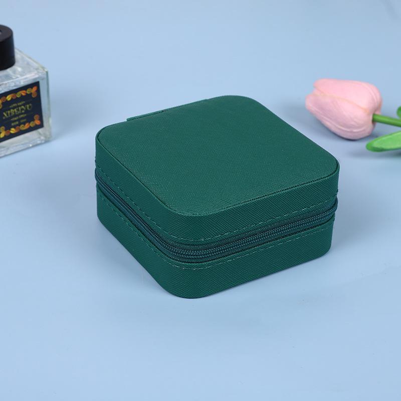 Compact Multifunctional Jewelry Storage Box with Compartments