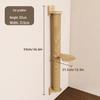 Wall-Mounted Cat Climbing Frame & Scratching Post with Bed and Toy