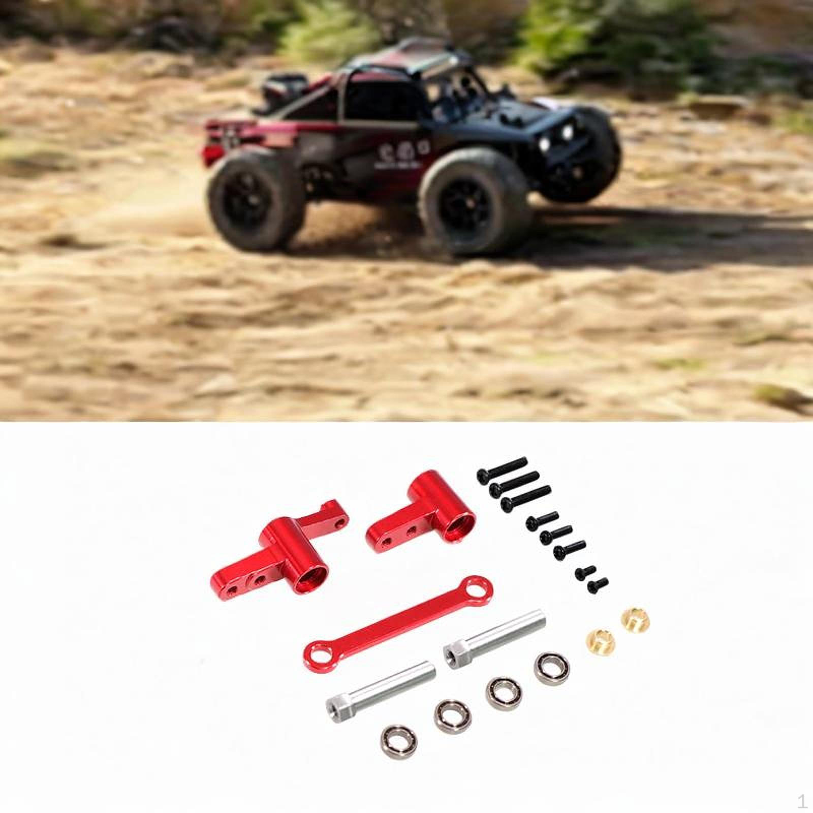 

1:14 Brushless RC Car Steering Assy Kit Metal Upgrade Spares High Performance Easy Installation фіолетовий