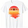 New Limited Retro Drone Pilot Vintage Sunset Aviator Flying Quadcopter Tshirt