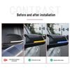 Blue Sequential Turn Signal for BMW 1-5 Series, X1, X3, X5, X6 - Modified One-Wipe Rearview Mirror