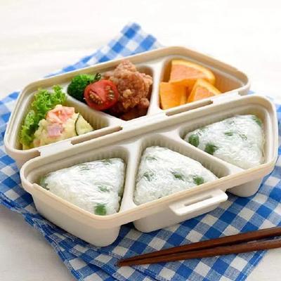 Üçgen Pirinç Topu Kutusu 6 Bölmeli Üçgen Suşi Kalıbı Suşi Makinesi Kalıbı Onigiri Pirinç Topu Bento Makinesi nori Mutfak Aksesuarları