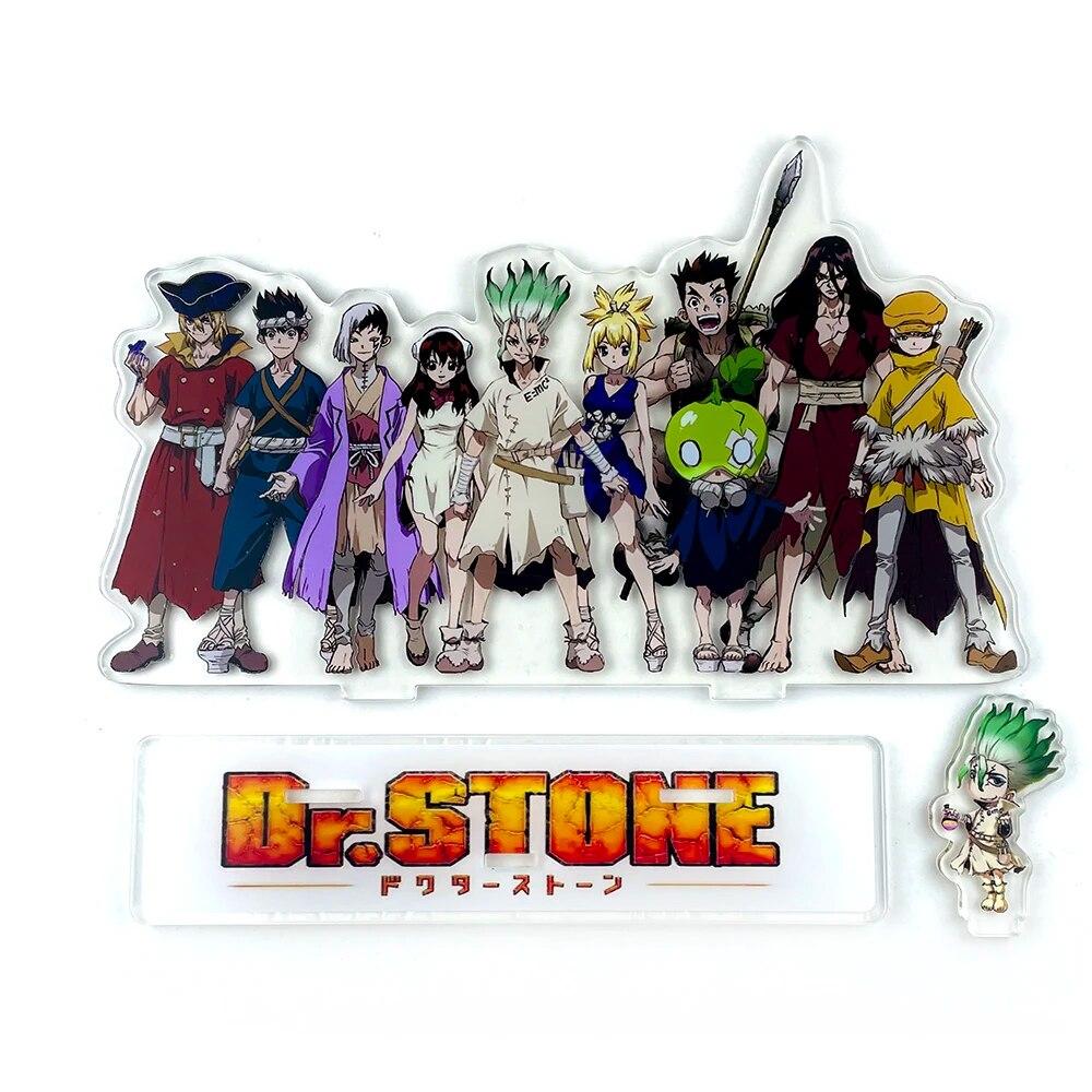 BIG SIZE Dr Stone Group Senkuu Gen Chrome Kohaku Taiju Suika Tsukasa Acrylic Stand Standee Toy Figure