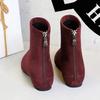 Fashion Sexy Pointed Toe Women High Heels Shoes Fashion Wedges Ankle Boots 2025 Trend New Party Dress Elegant Hot Sale Zapatos De Mujer