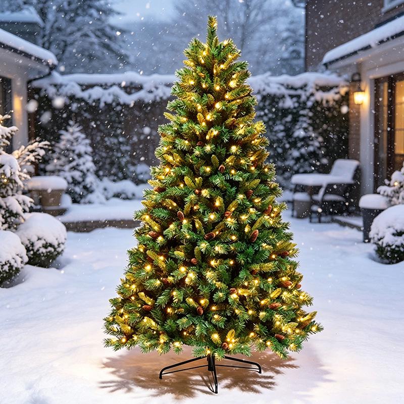 Customized Encrypted PVC Pine Cone Christmas Tree - Large Artificial Simulation with New Style Design