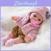 Silicone Mini Flower Pattern Doll With Realistic Features For Collectors And Giftgiving