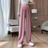 High Waist Wide Leg Ice Silk Maternity Pants for Spring and Summer Sun Protection