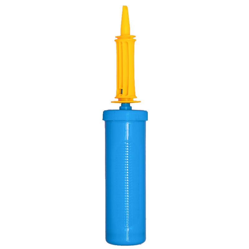 Hand-Push Balloon Inflator: Double-Action Manual Air Pump with Angled Head and Mixed Colors