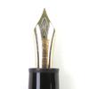 Great MONTBLANC fountain pen Meisterstck 149 White Star logo engraving Black gold 18K Used