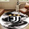 1PC Juven-tus Endless Passion Round Rug for Livingroom,Bedroom, Palyroom, Chair Rug, Area Rug, Circle Carpet, Large Size Fan Christmas Gift