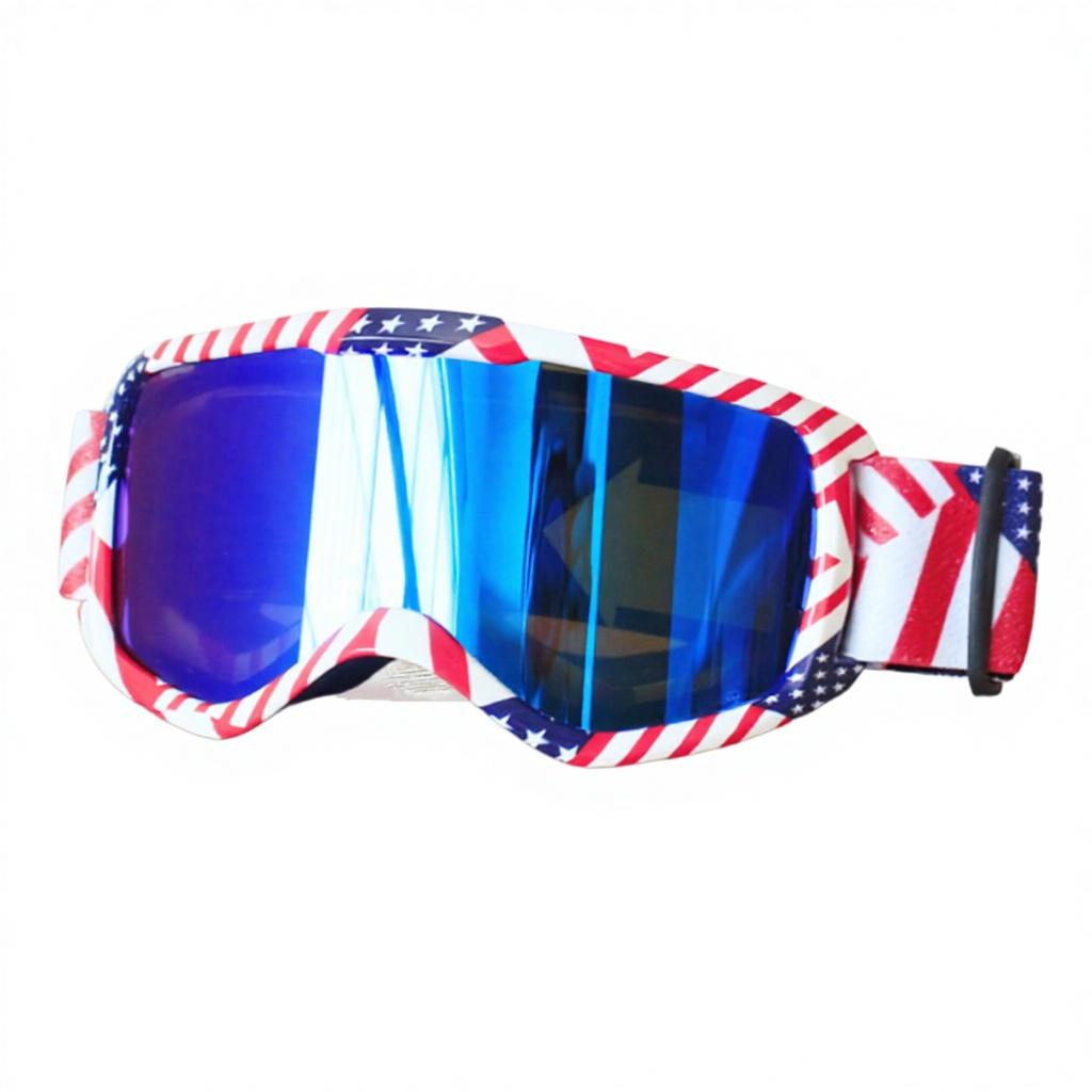 Fashionable Kids Ski Goggles Winter Outdoor Sports Glasses with Mirrored Lenses Children Windproof PC Frame for Snowboarding