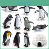 Impressive Realistic Mini Penguin Figurines Set For Children With 11 Ocean Models
