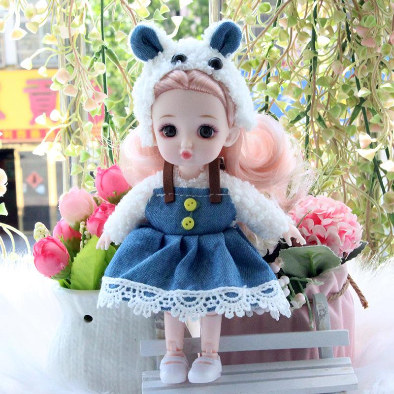 Cute Princess Lolita Doll Set Children Girls Dress Up Play Toy Gift Box