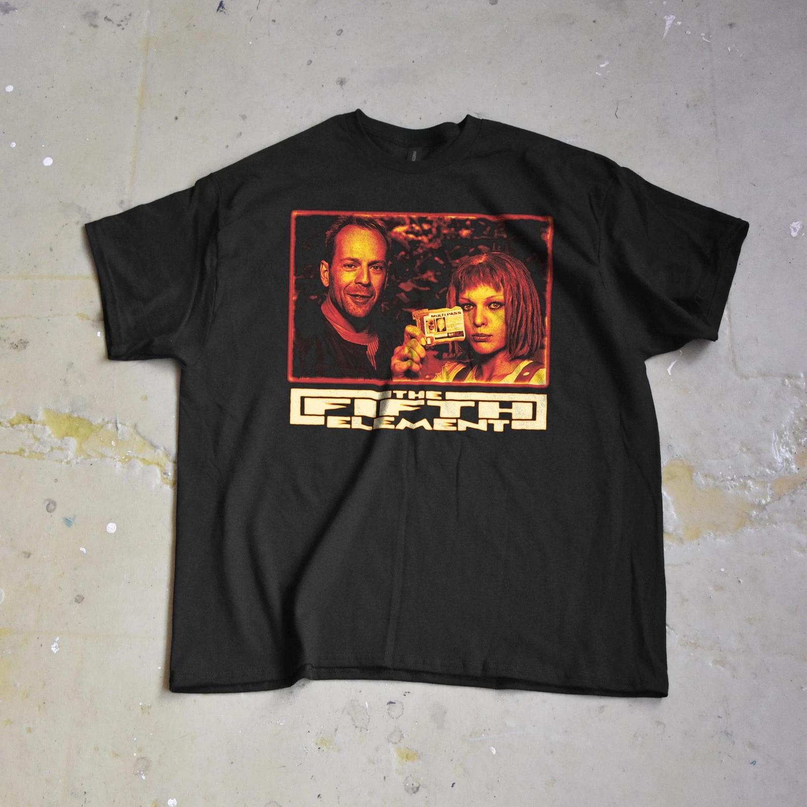 The Fifth Element T-Shirt, 90s Sci-Fi Cult Movie Tee, Luc Besson Film Shirt 2XL