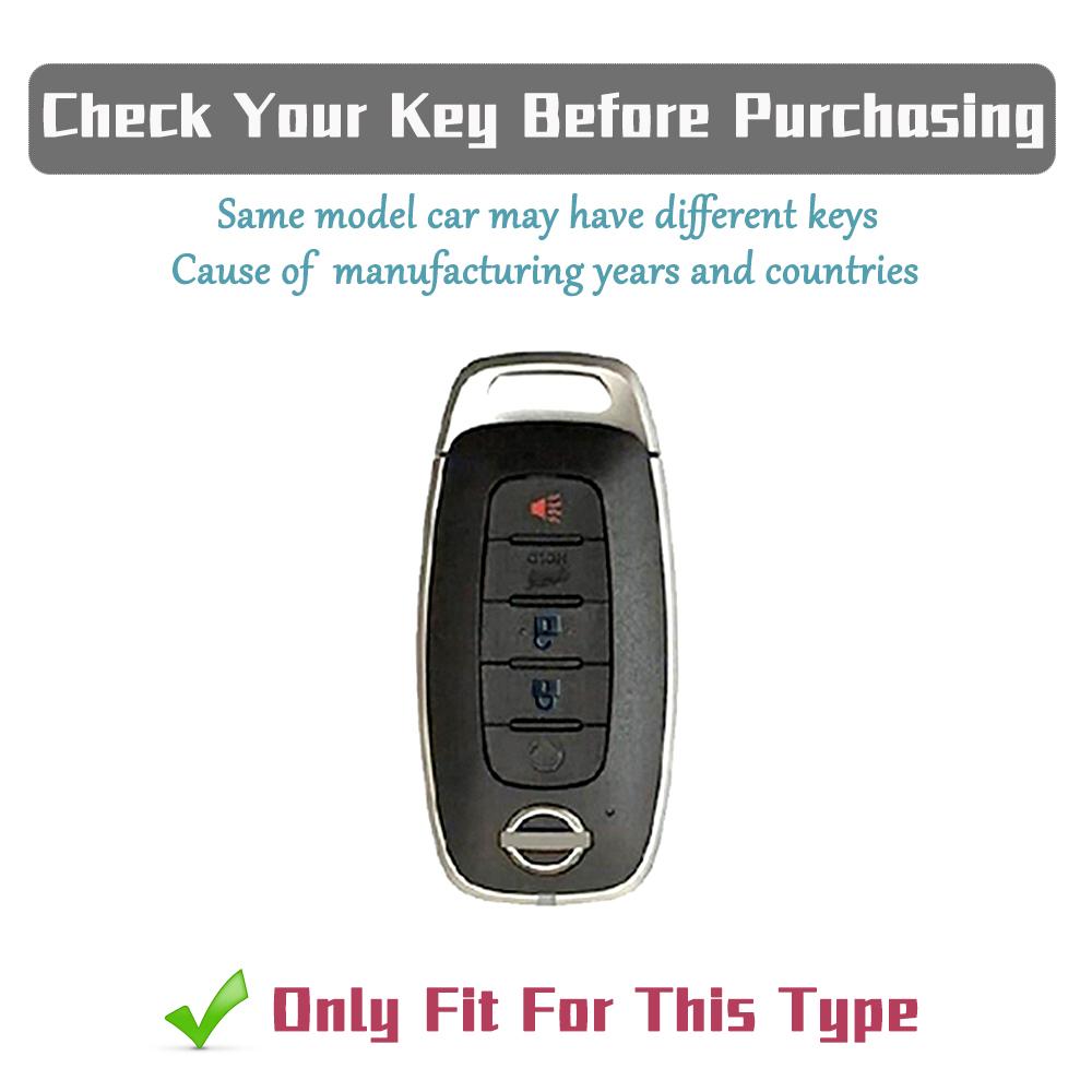 TPU Key Fob Cover for Nissan Rogue Kicks Pathfinder Qashqai J12 Ariya Altima Premium 5 Buttons Soft Key Case Holder Accessories