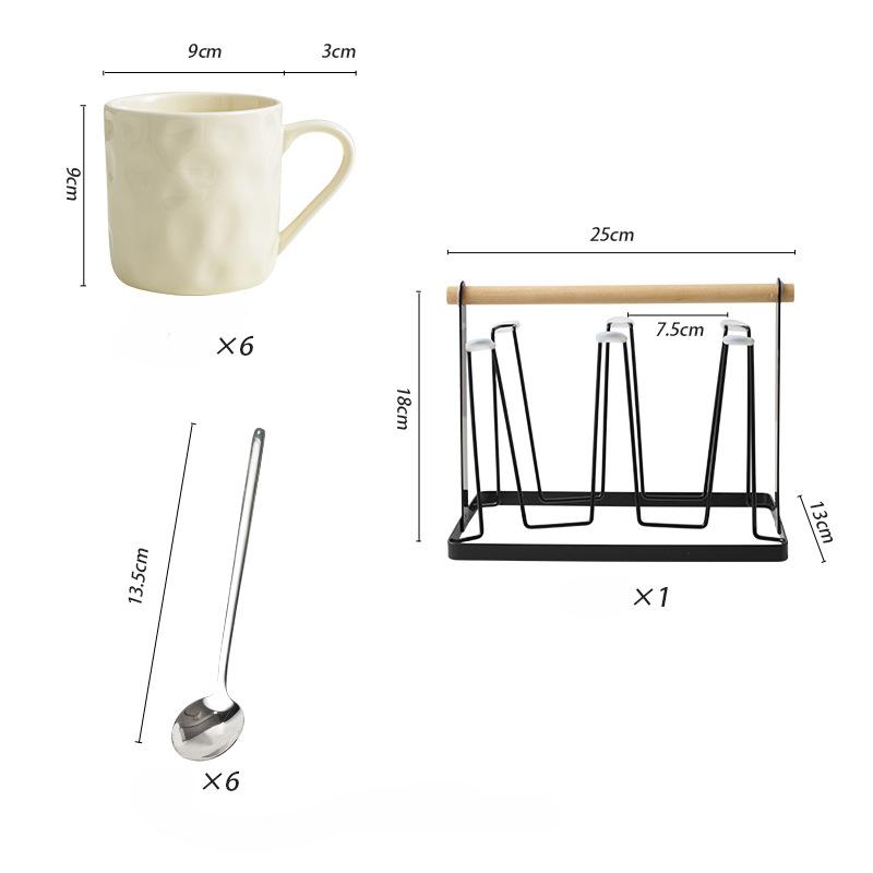 High Value Ceramic Water Cup Cream Wind Couple Cup Girls Creative Breakfast Coffee Cup