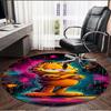 Garfield Print Round Rug, Washable Floor Carpet, For Entryway Dorm Laundry Room Office Study, Home Decor Birthday Christmas Gift