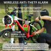 Wireless Remote Bike Alarm: 115DB Super Loud Bicycle Vibration Motion Sensor Siren Anti Theft Security System Motorcycle Alarm Waterproof USB-C