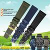 Nylon Canvas Watch Strap for IWC Pilots Portugal Portofino Fabric Cowhide Bottom Watch Chain Men Women Watchband 20mm 21mm 22mm